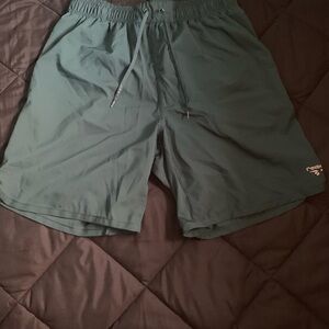 Reebok Men's Dark Green Athletic Shorts